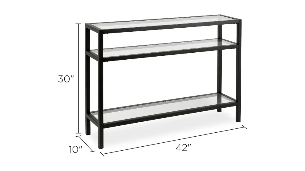 Sivil 42" Rectangular Console Table Dimensions