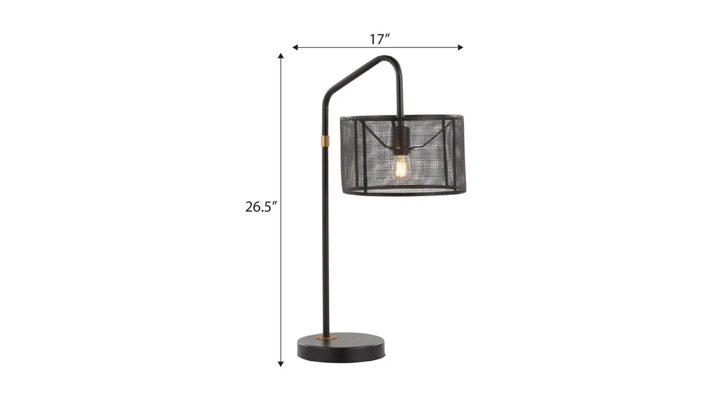 Mod Task Lamp w/ USB - Set of 2 Dimensions