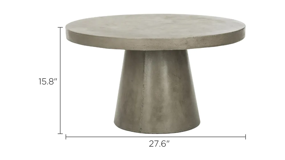 Delfia Indoor/Outdoor Cocktail Table Dimensions