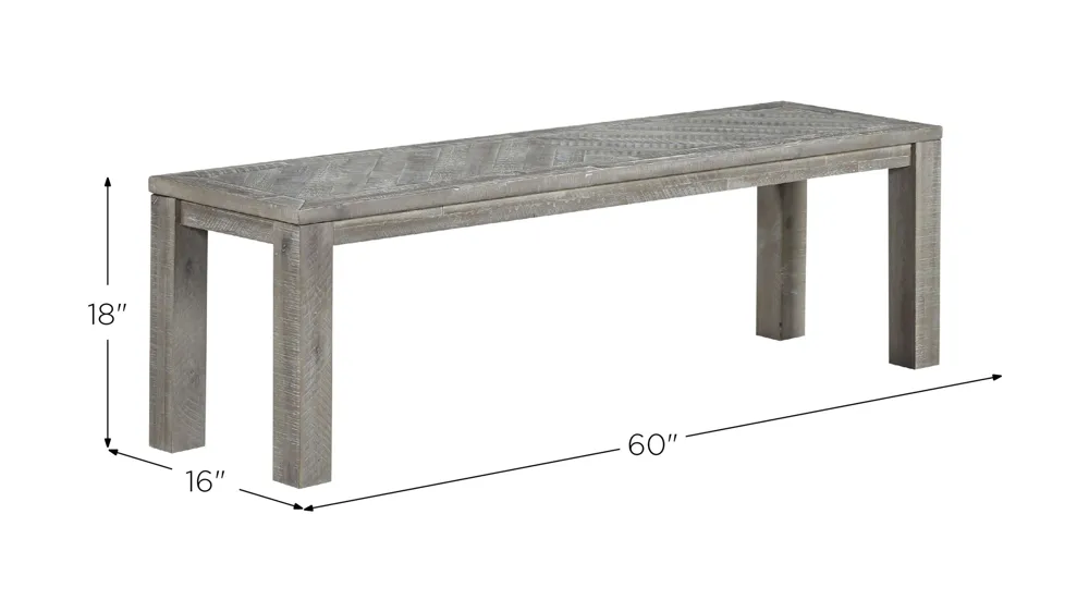 Alexandra Dining Bench Dimensions