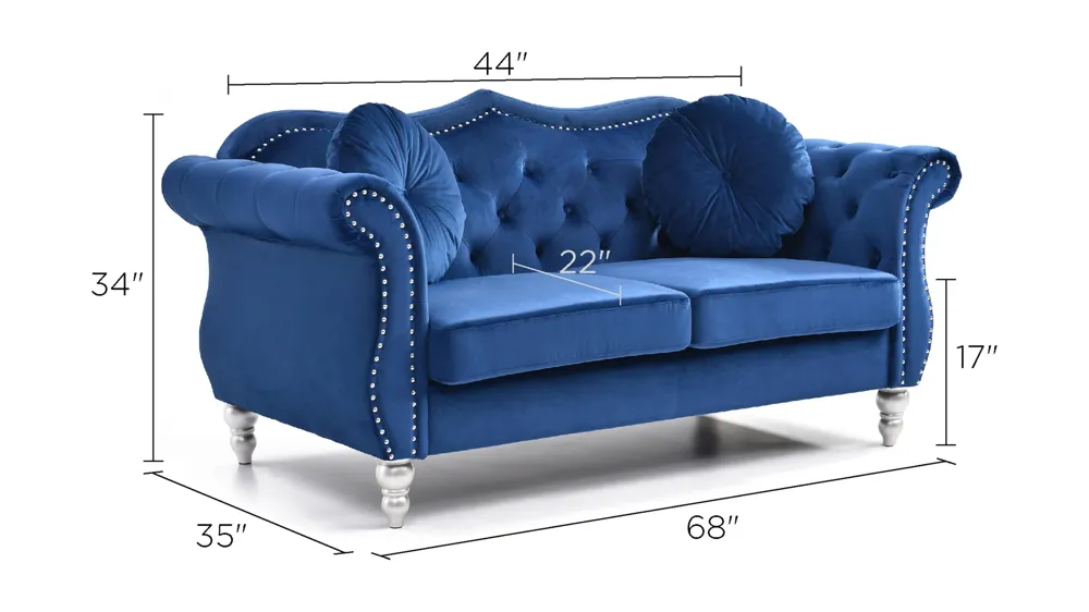 Hollywood Loveseat Dimensions