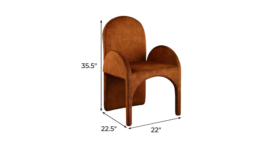 Summer Dining Arm Chair - Set of 2 Dimensions