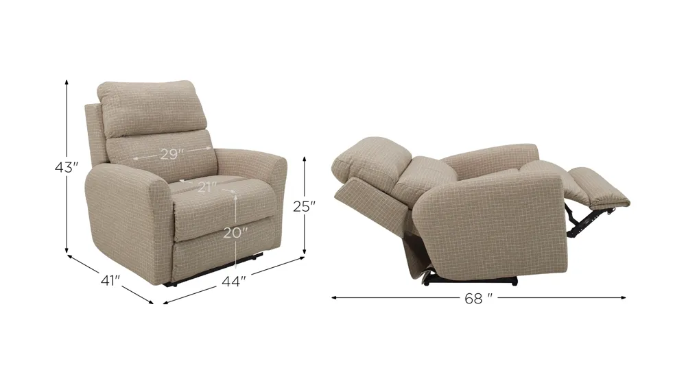 Prescott Power Recliner Dimensions