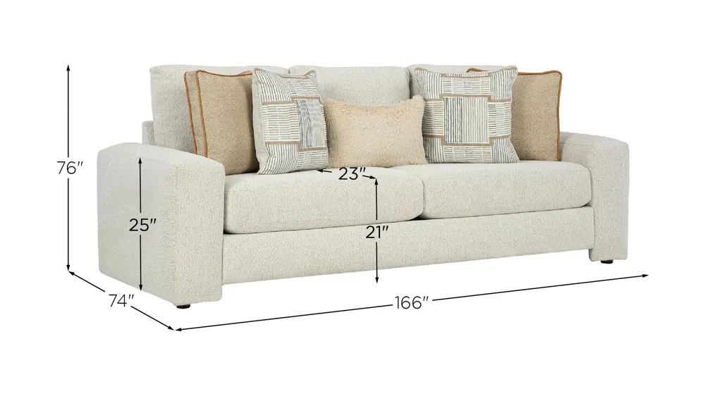 Devlin Sofa & Loveseat Dimensions