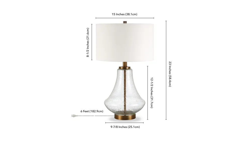 Marcas Table Lamp Dimensions
