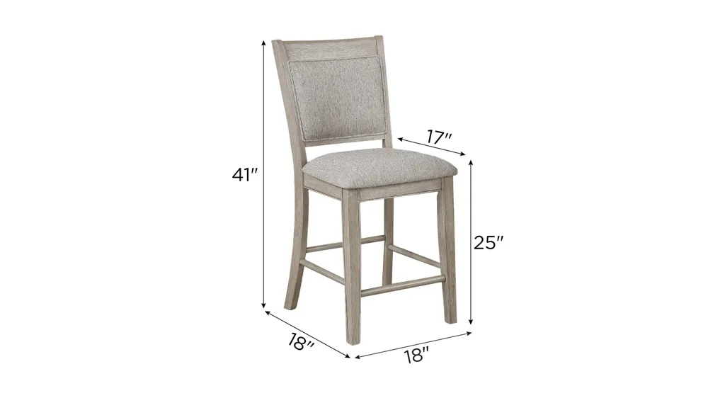 Lysander Counter-Height Chair Dimensions