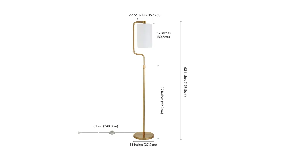 Gabriel Floor Lamp Dimensions