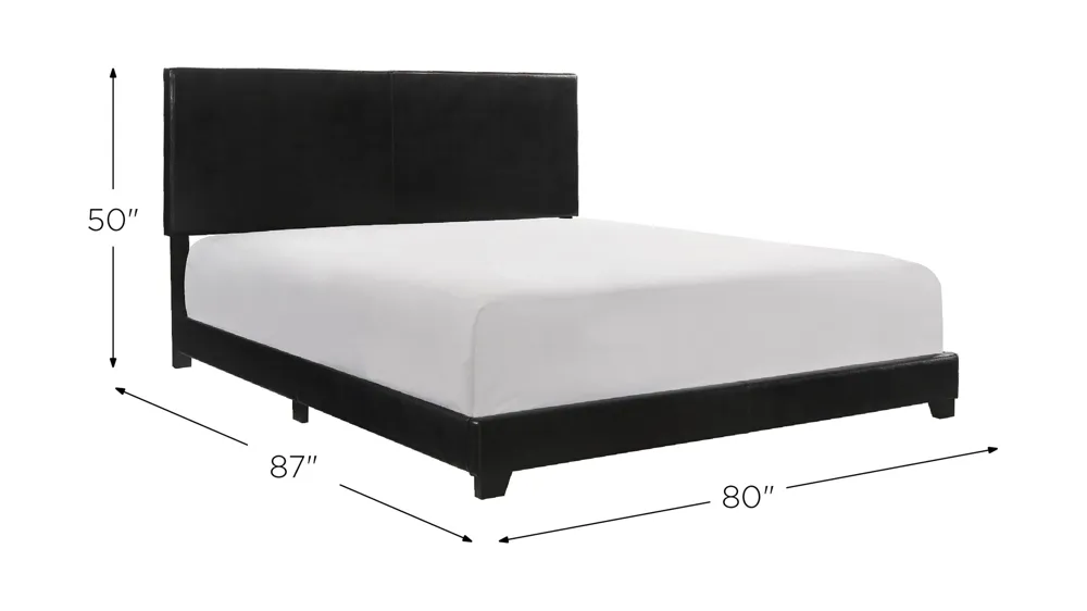 Eric Upholstered Bed Dimensions