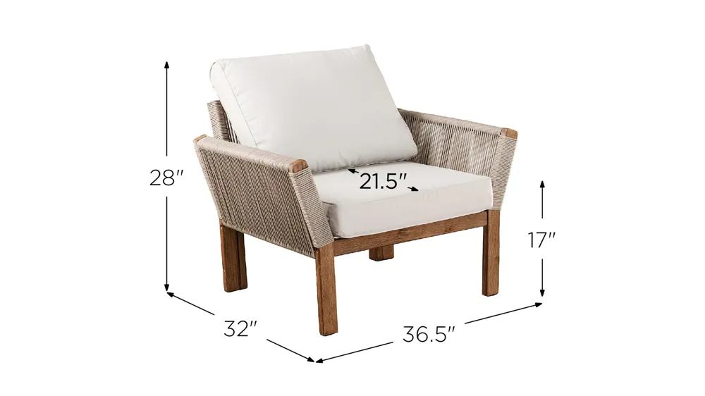 Savoy Outdoor Chairs - Set of 2 Dimensions