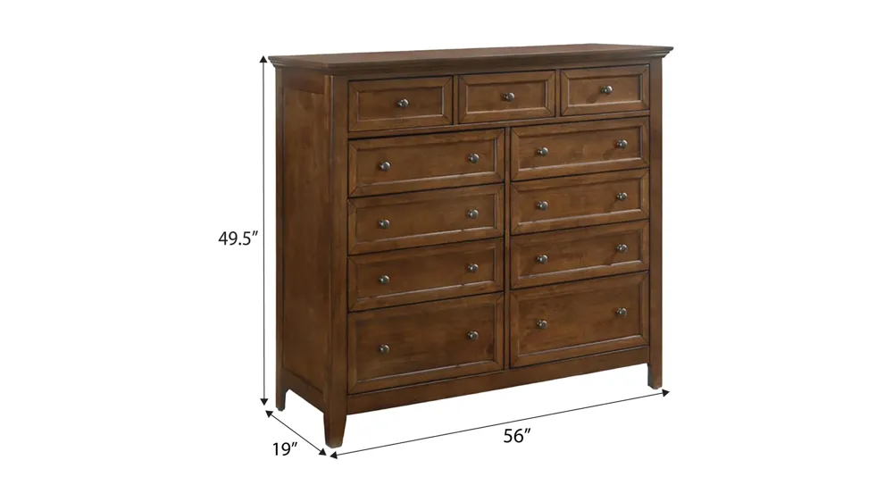 San Mateo Gentlemen's Chest Dimensions