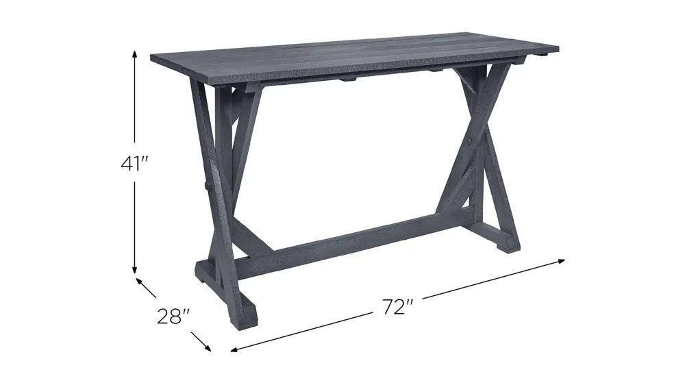 Generation Recycled Outdoor Bar Table Dimensions