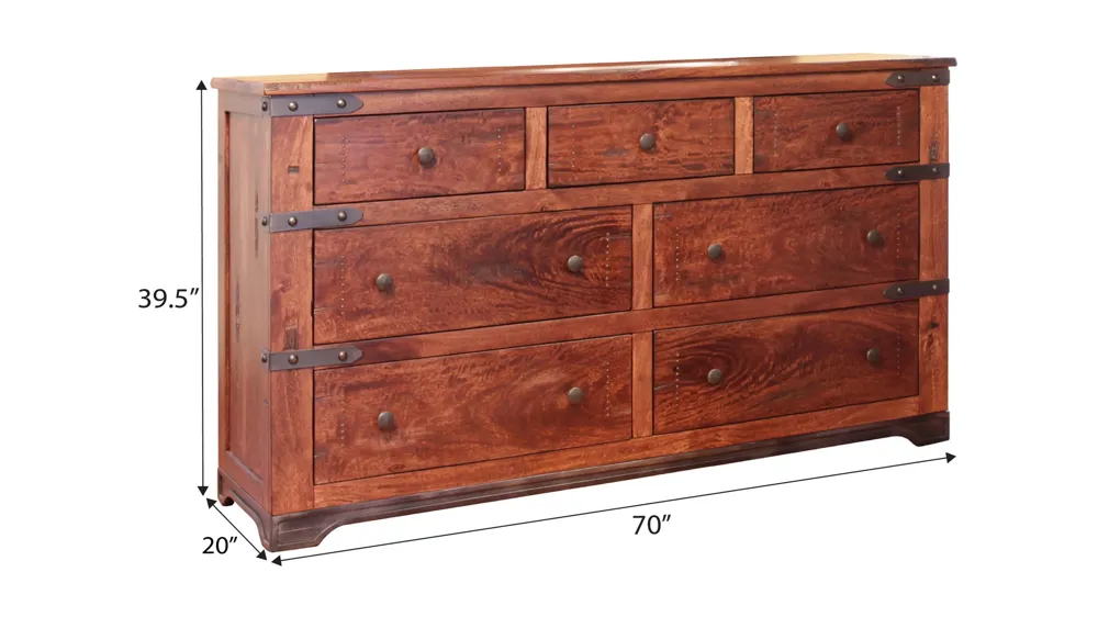 Parota Bedroom Dresser Dimensions