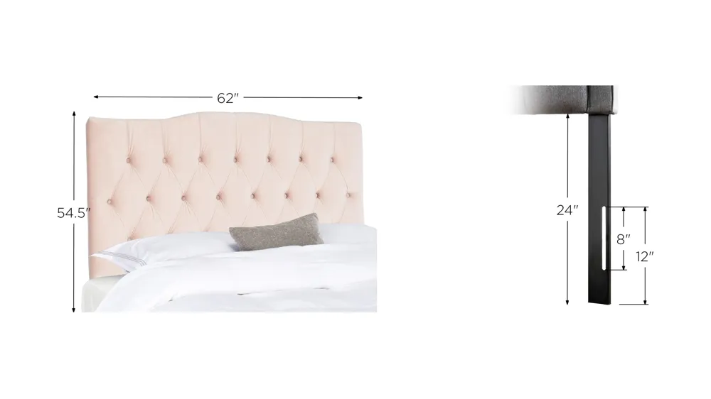 Axel Tufted Upholstered Headboard Dimensions