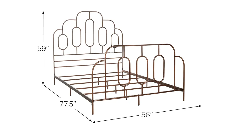 Paloma Metal Bed Dimensions
