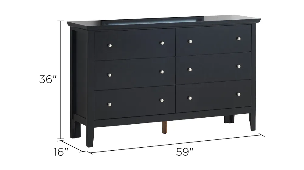 Primo Bedroom Dresser Dimensions