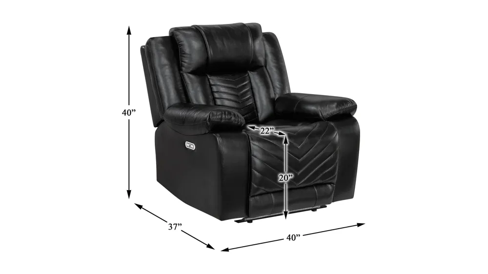 Garbo Power Reclining Chair Dimensions