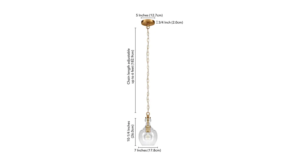 Nadire Pendant Dimensions