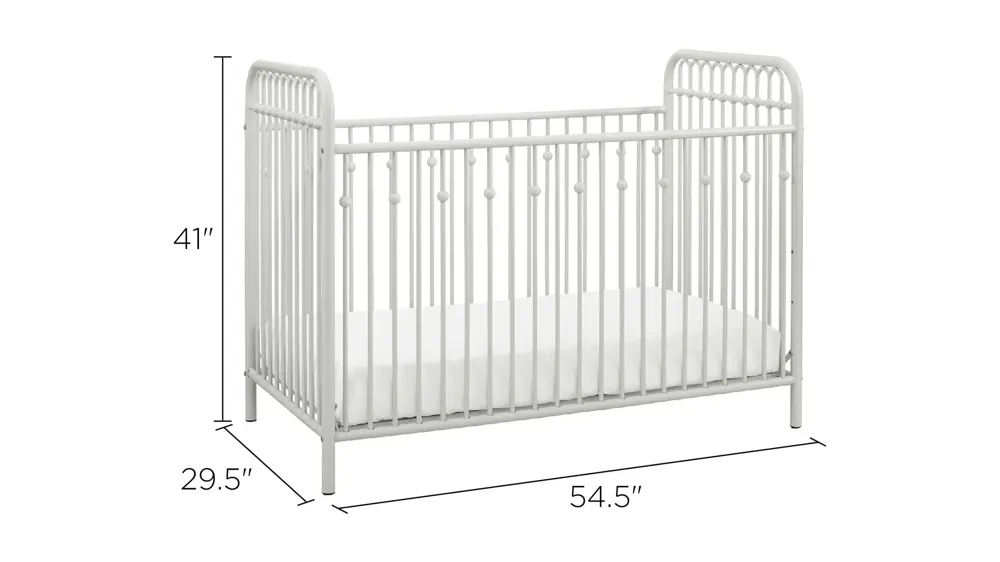 Little Seeds Monarch Hill Ivy Metal Baby Crib Dimensions