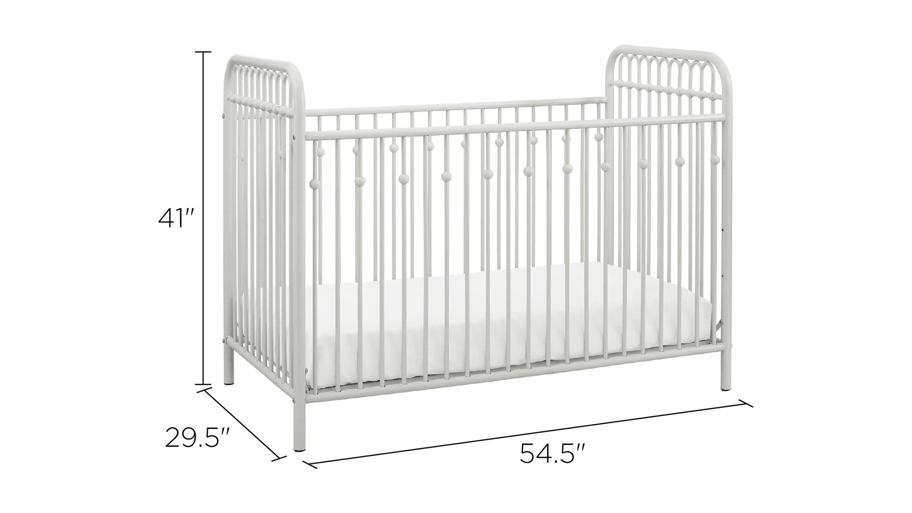 Little Seeds Monarch Hill Ivy Metal Baby Crib Raymour Flanigan
