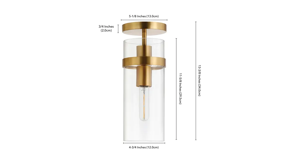 Eli Semi-Flush Mount Dimensions