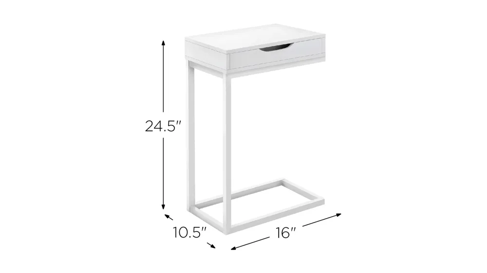Cam Accent Table Dimensions