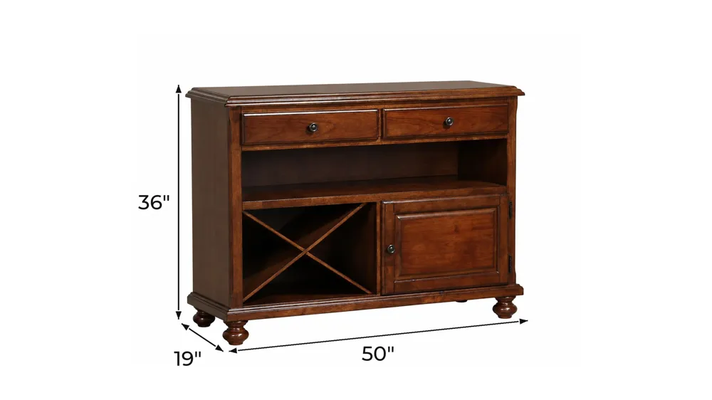 Fenway Server w/ Wine Storage Dimensions
