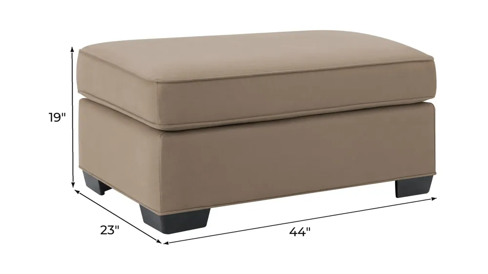 Wellsley Chair and a Half Ottoman Dimensions