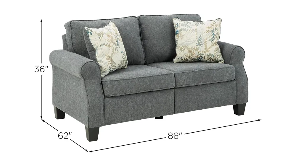 Alessio 3-Piece Sectional Dimensions