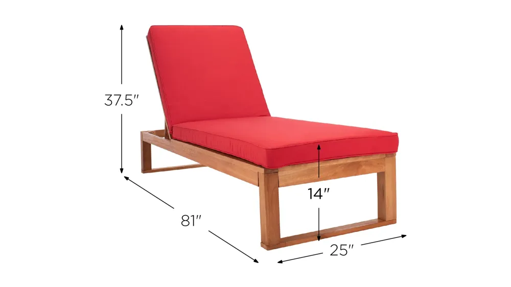 Danser Sun Lounger Dimensions