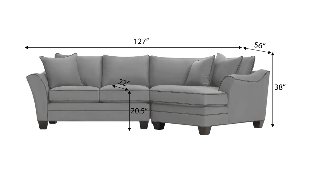 Foresthill 2-pc. Right Hand Cuddler Sectional Sofa | Raymour