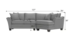 Foresthill 2-pc. Right Hand Cuddler Sectional Sofa | Raymour