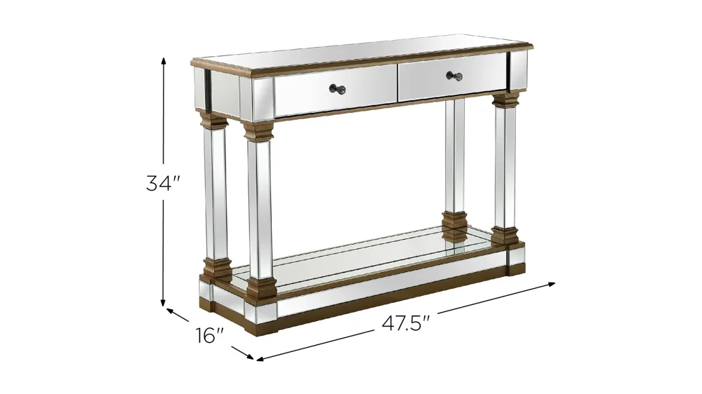 Declan Sofa Table Dimensions