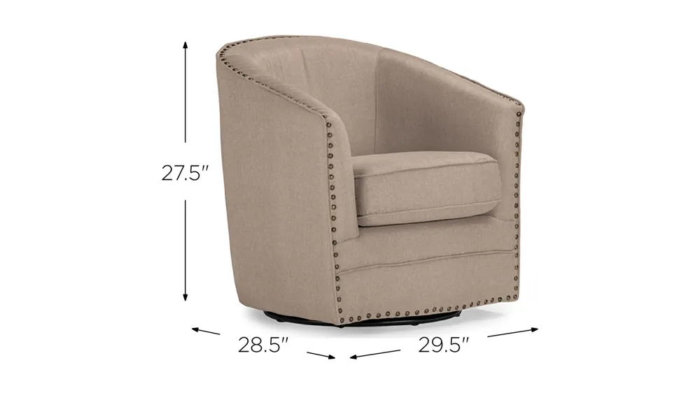 Porter Swivel Tub Chair Dimensions