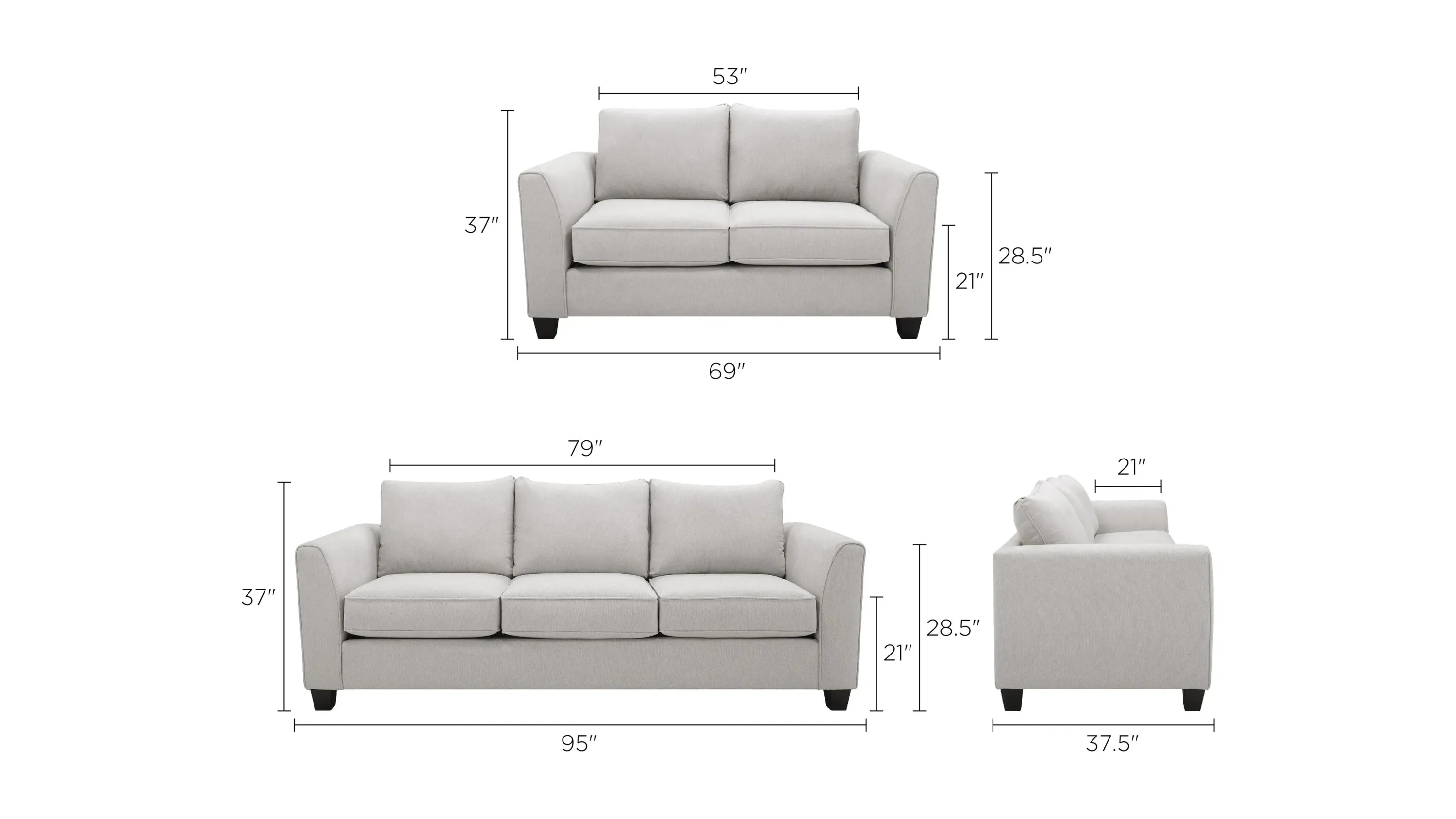 Daine Living Room Set | Raymour & Flanigan