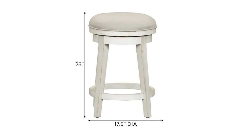 Marguerite Swivel Stool Dimensions