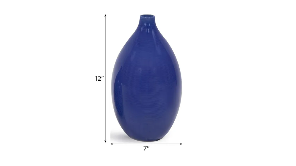 Cobalt Vase - Set of 2 Dimensions