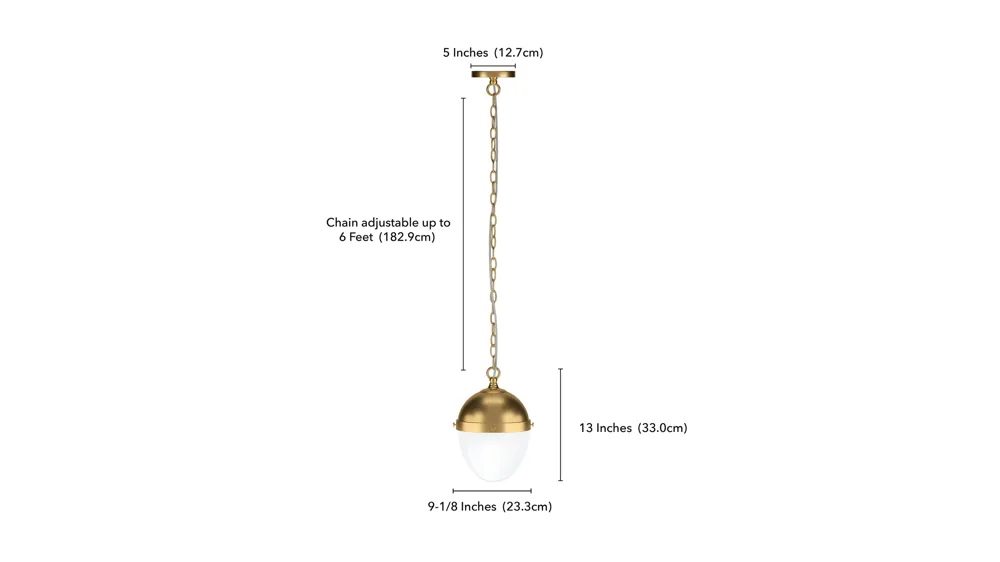 Aurelia Pendant Dimensions