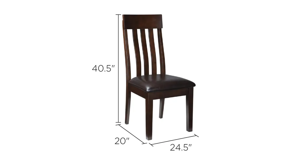 Haddigan Casual Dining Upholstered Side Chair Set of 2 Dimensions
