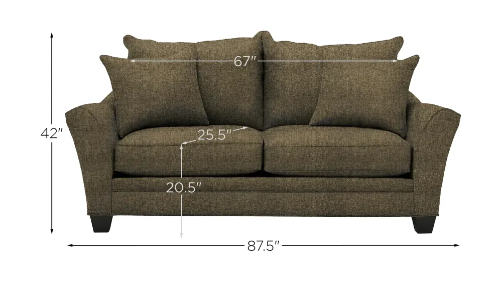 Briarwood Apartment Sleeper Sofa Dimensions