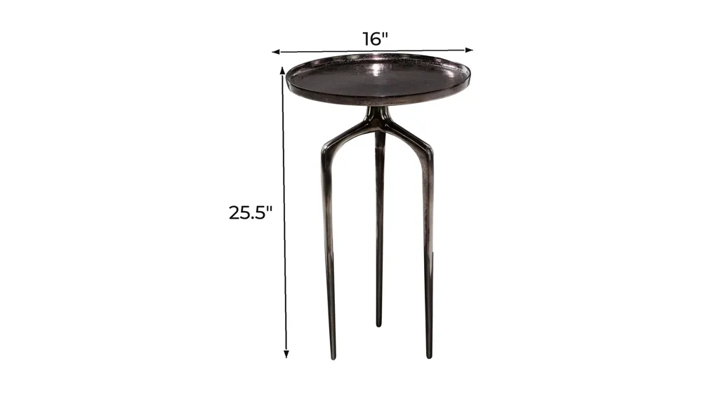 Ivy Collection Tray Accent Table Dimensions