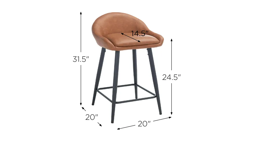 Olga Counter Stool Dimensions