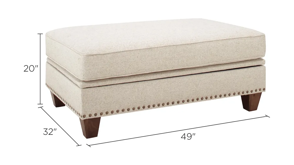 Charlotte Storage Ottoman Dimensions