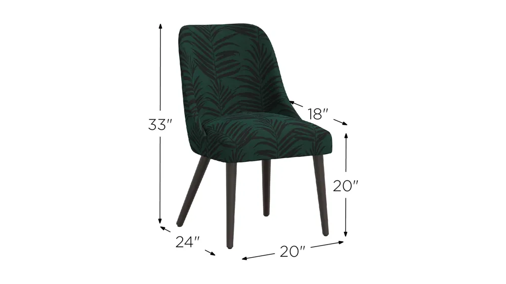 Kintra Upholstered Dining Chair Dimensions