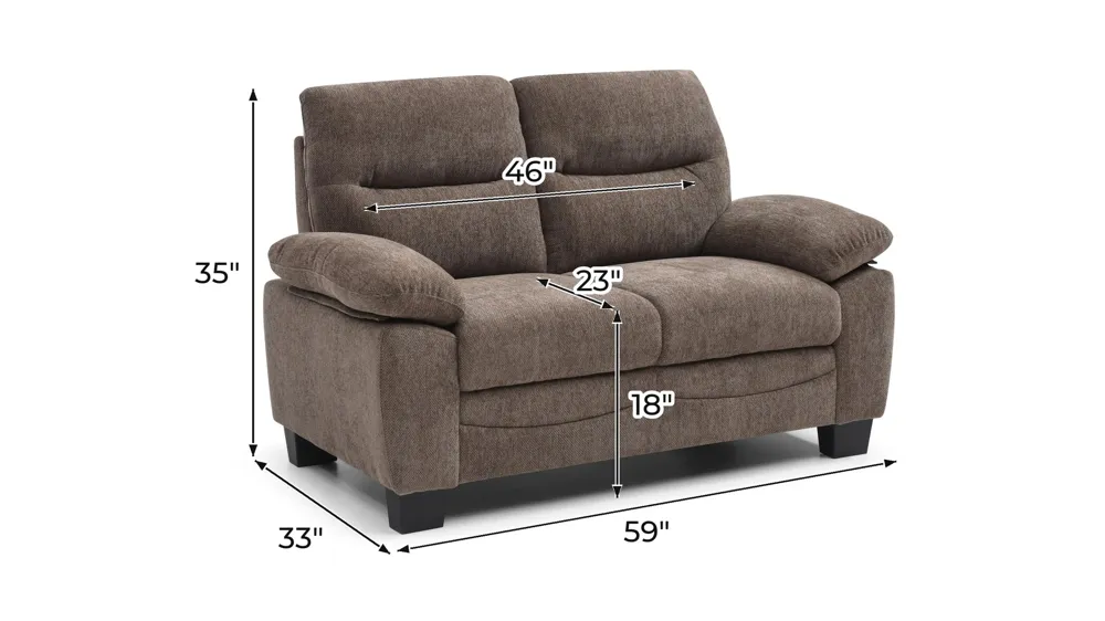 Summerton Loveseat Dimensions