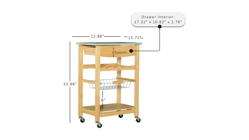 Ripley Kitchen Island Dimensions