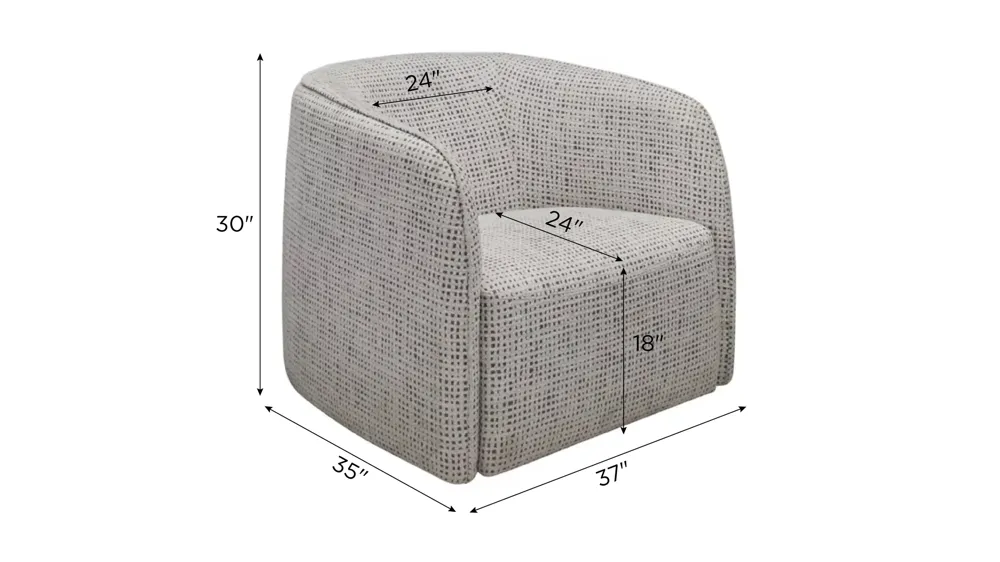 Dorian Swivel Chair Dimensions