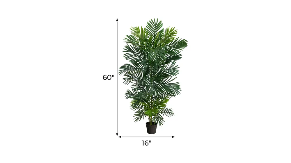 5ft. Areca Artificial Palm Tree (Indoor/Outdoor) Dimensions