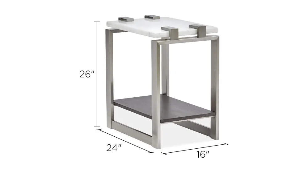 Paradox Rectangular Accent Table Dimensions