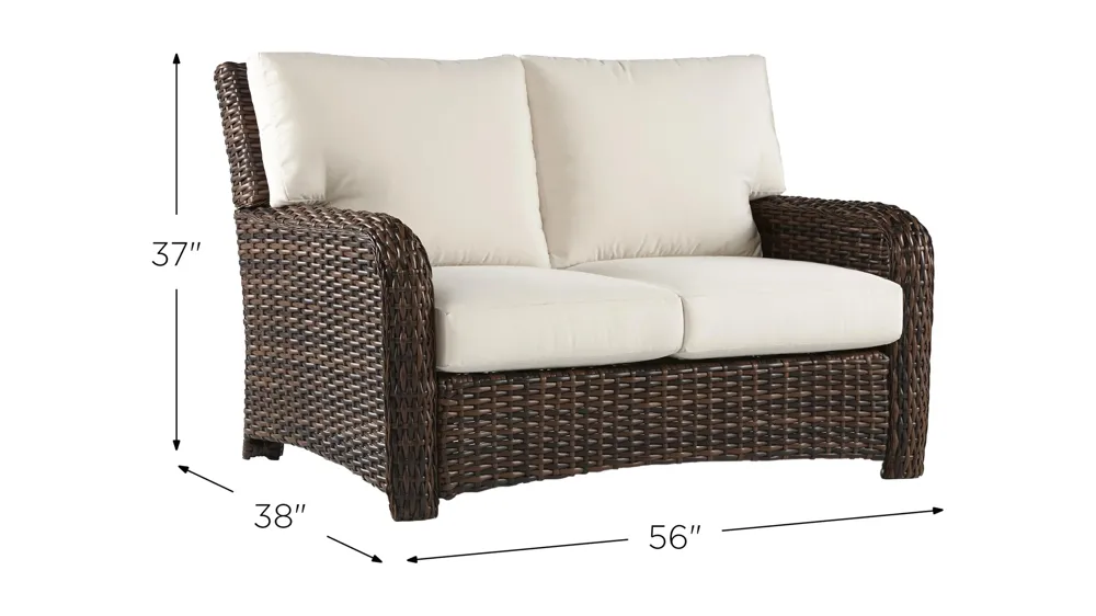 St Tropez Tob Outdoor Loveseat Dimensions