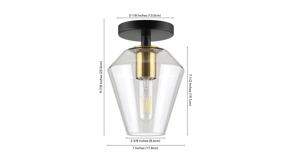 Alana Semi Flush Mount Dimensions